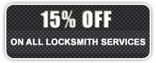 15% off on all locksmith services